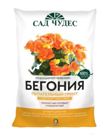 БЕГОНИЯ 2,5 л Торфогрунт